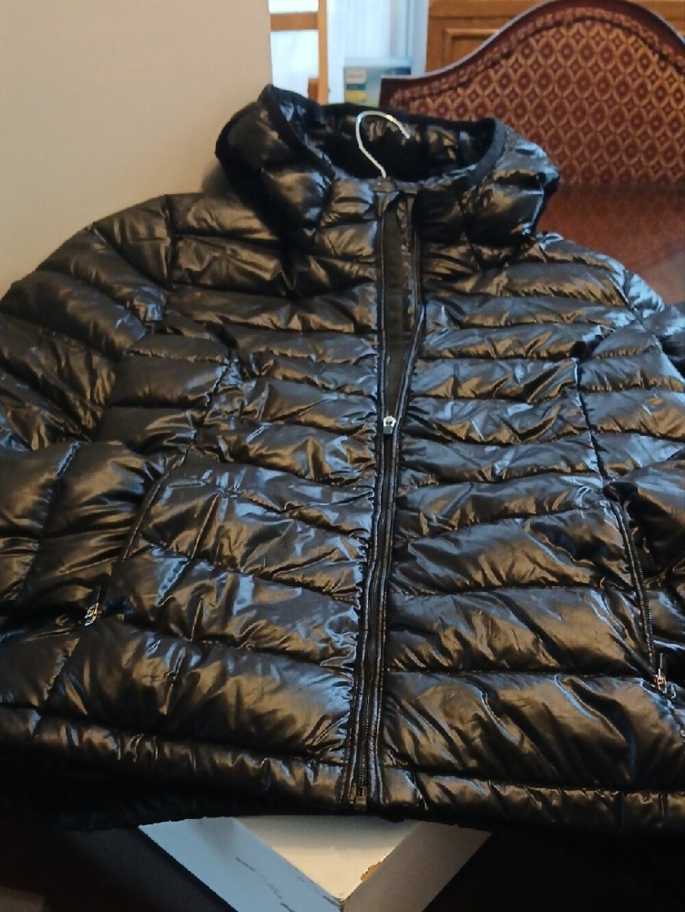 Parklife Black Puffer Jacket with Hood - Women NEW
